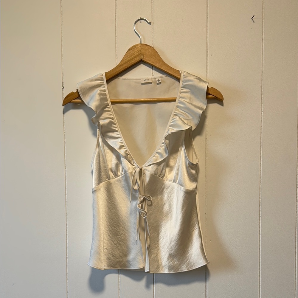 Aritzia Tonka Satin Blouse